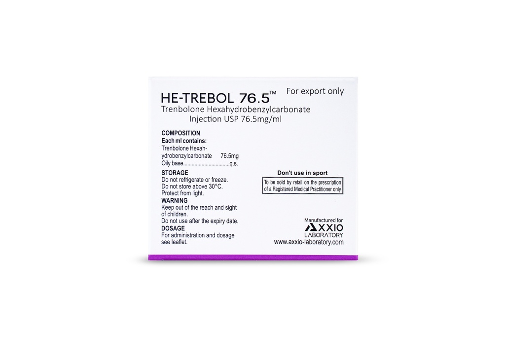 Trenbolone  Hexahydrobenzylcarbonate  Injection  76.5mg/ml