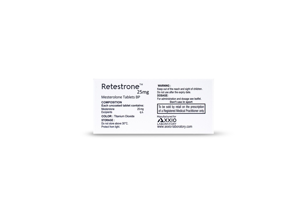 Mesterolone  Tablets  BP  25mg/50  tablets