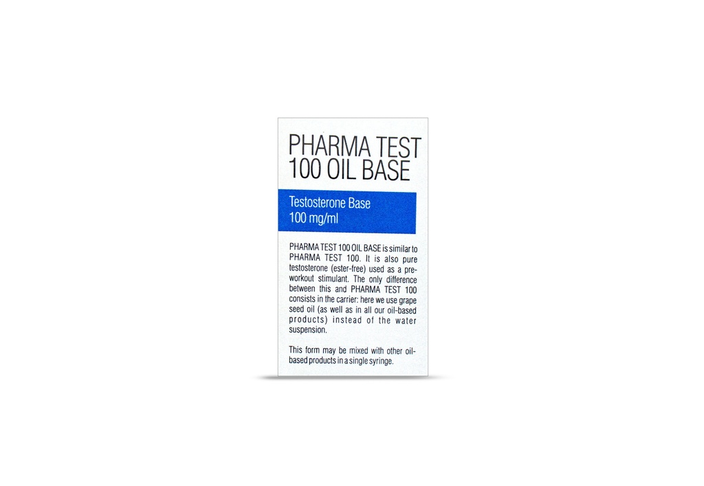 PHARMATEST 100 OIL BASE [Testosterone Base] vial (PHARMACOM)