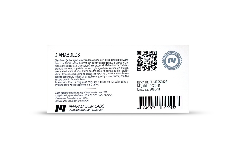 Dianabolos 25 [Methandienone] (PHARMACOM)