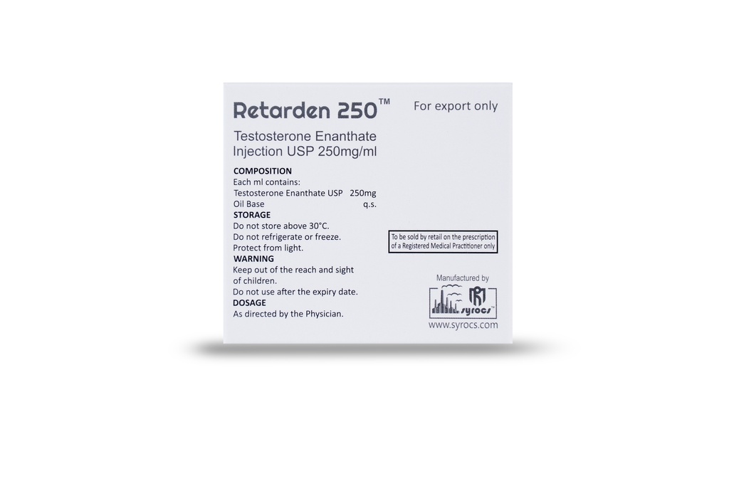 Testosterone Enanthate USP 250mg (Syrocs)