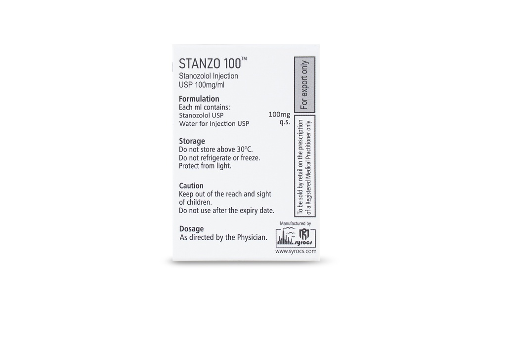 STANZOL Vail 100 mg injection SYROCS