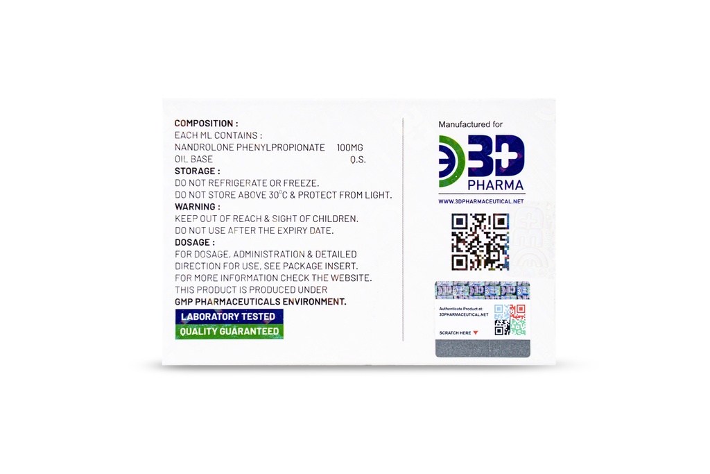 PHEN3D - Nandrolone Phenylpropionate 100mg(3D PHARMA)