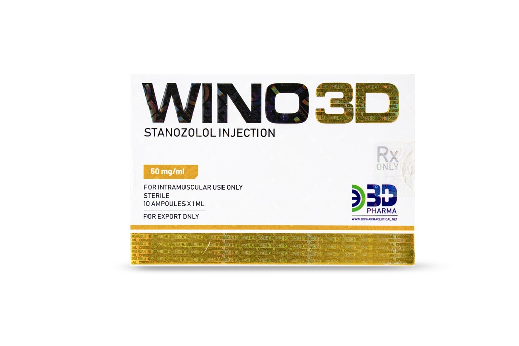  WINO3D - Stanozolol 50mg 600 10x1ml (3D PHARMA)