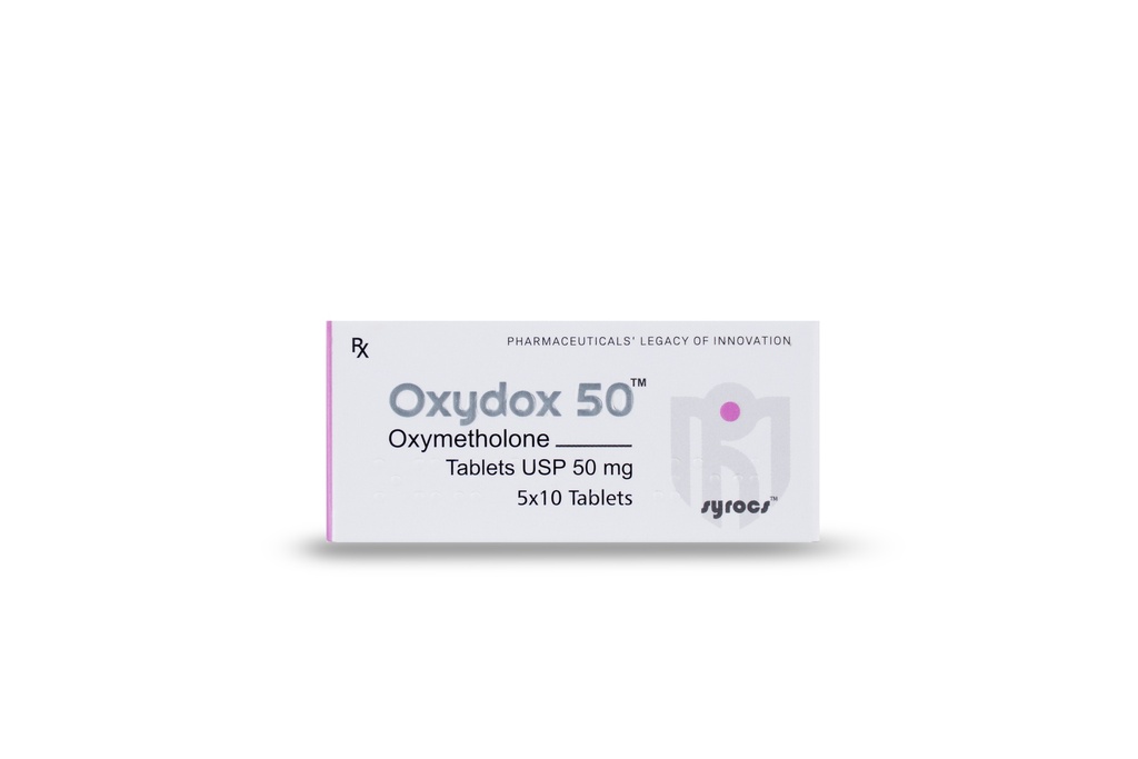 Oxymetholone USP 50mg (5x10 Tablets) (Syrocs)